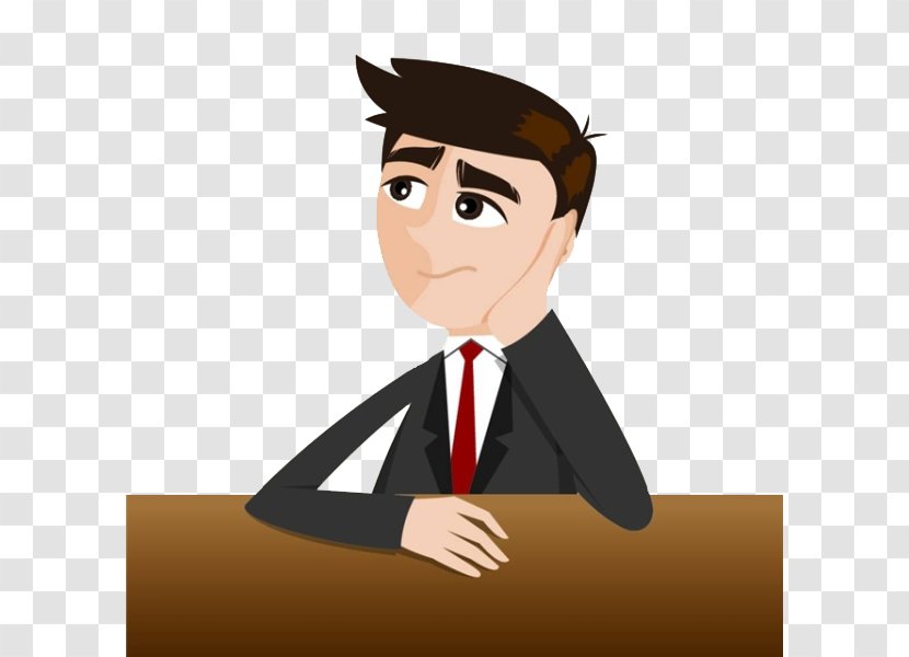 Cartoon Businessperson Stock Photography Illustration - Business - Handsome Man Transparent PNG