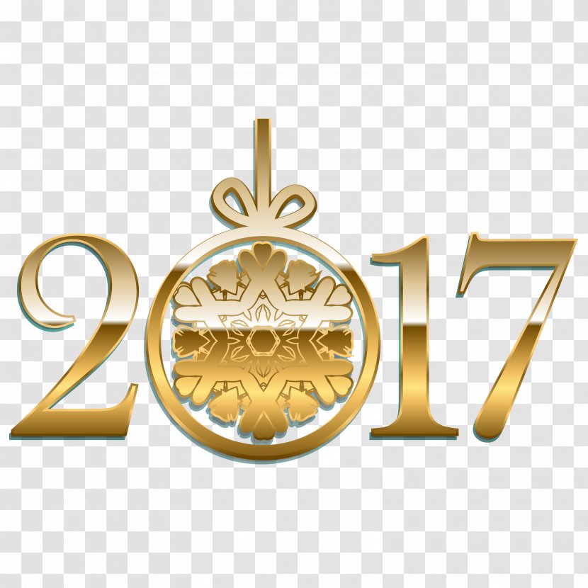 Gold - Snowflake - 2017 Lobes Vector Transparent PNG