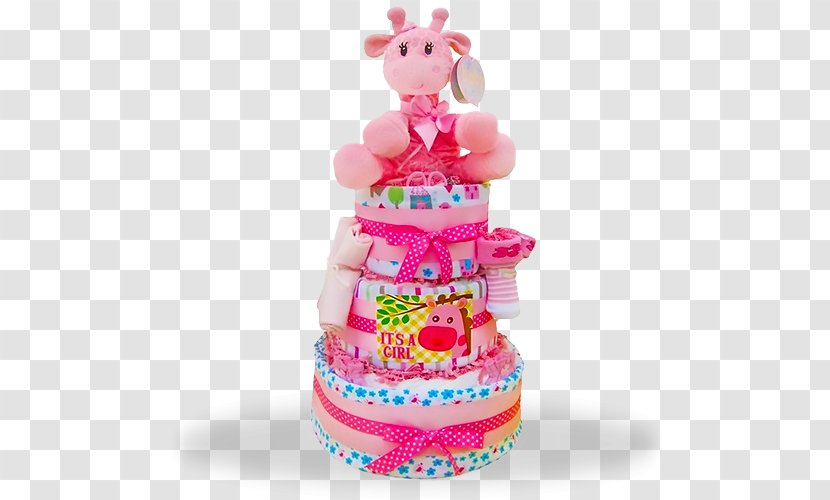 Diaper Cake Infant Gift - Cartoon Transparent PNG