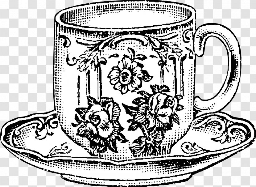 Teacup Drawing Saucer Teapot - Tableware - High Tea Transparent PNG