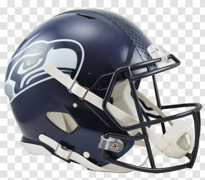 Seattle Seahawks NFL American Football Helmets - Motorcycle Helmet Transparent PNG
