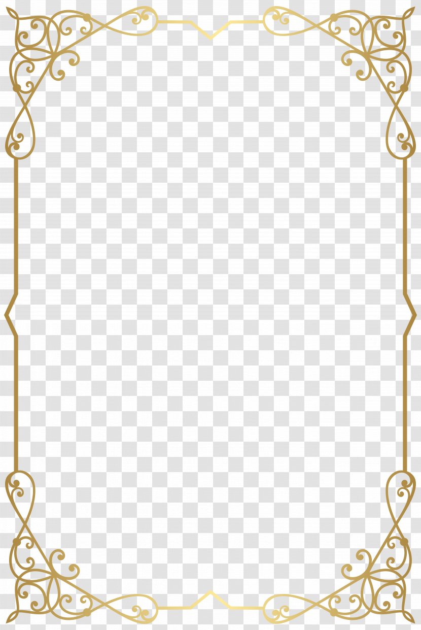Clip Art Image Illustration Gold - Border - Decorative Petal Rose Transparent PNG