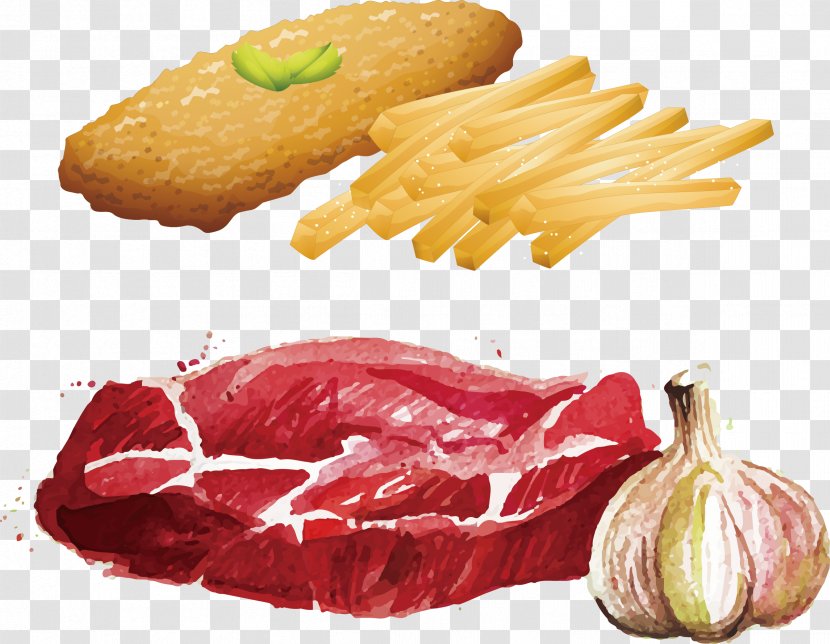 Steak Bacon Chicken Kiev Meat - Food - Potato Onion Transparent PNG