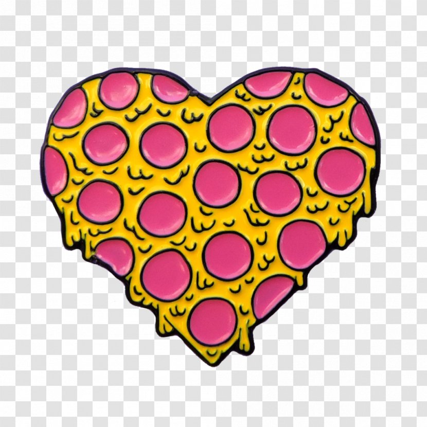 Pizza My Heart Pepperoni 2018 Crown Point High School Walk Pin Transparent PNG