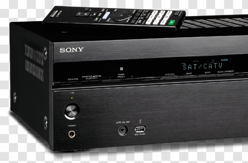 Radio Receiver AV Electronics Audio Signal Sony STR-DN860 - Stereo Amplifier - Hi-fi Transparent PNG