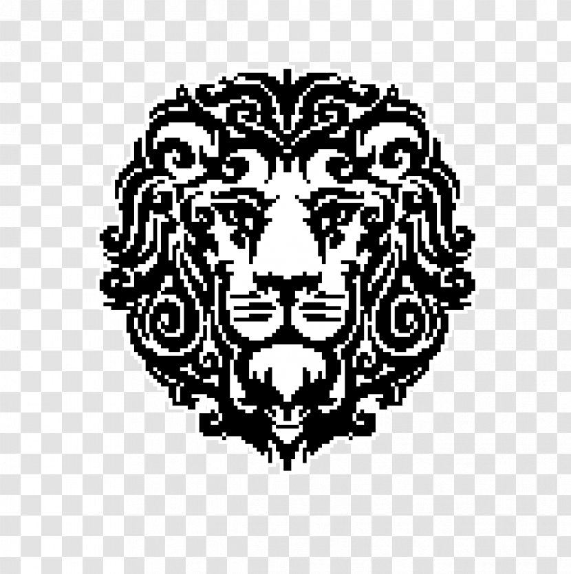 Lion Embroidery Cross-stitch Pattern - Heart Transparent PNG
