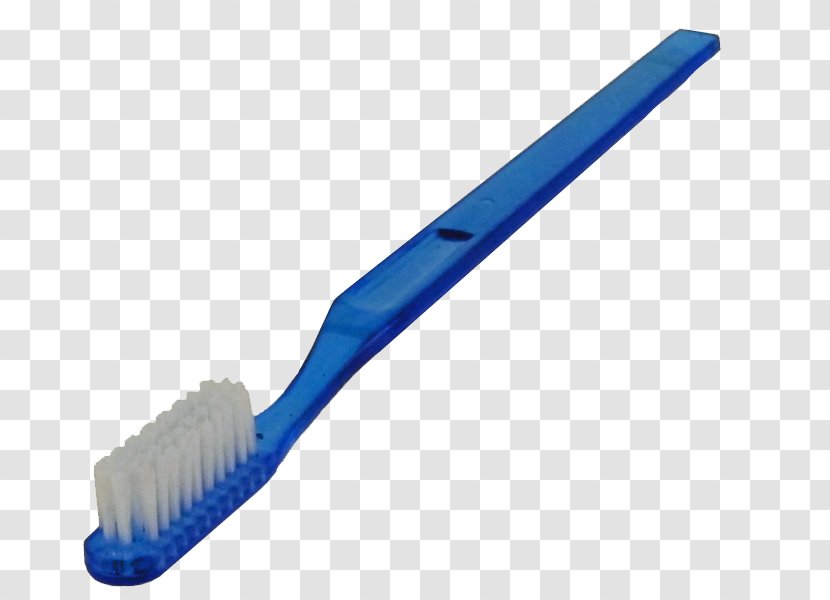 Toothbrush Blue Angle - Clipart Transparent PNG