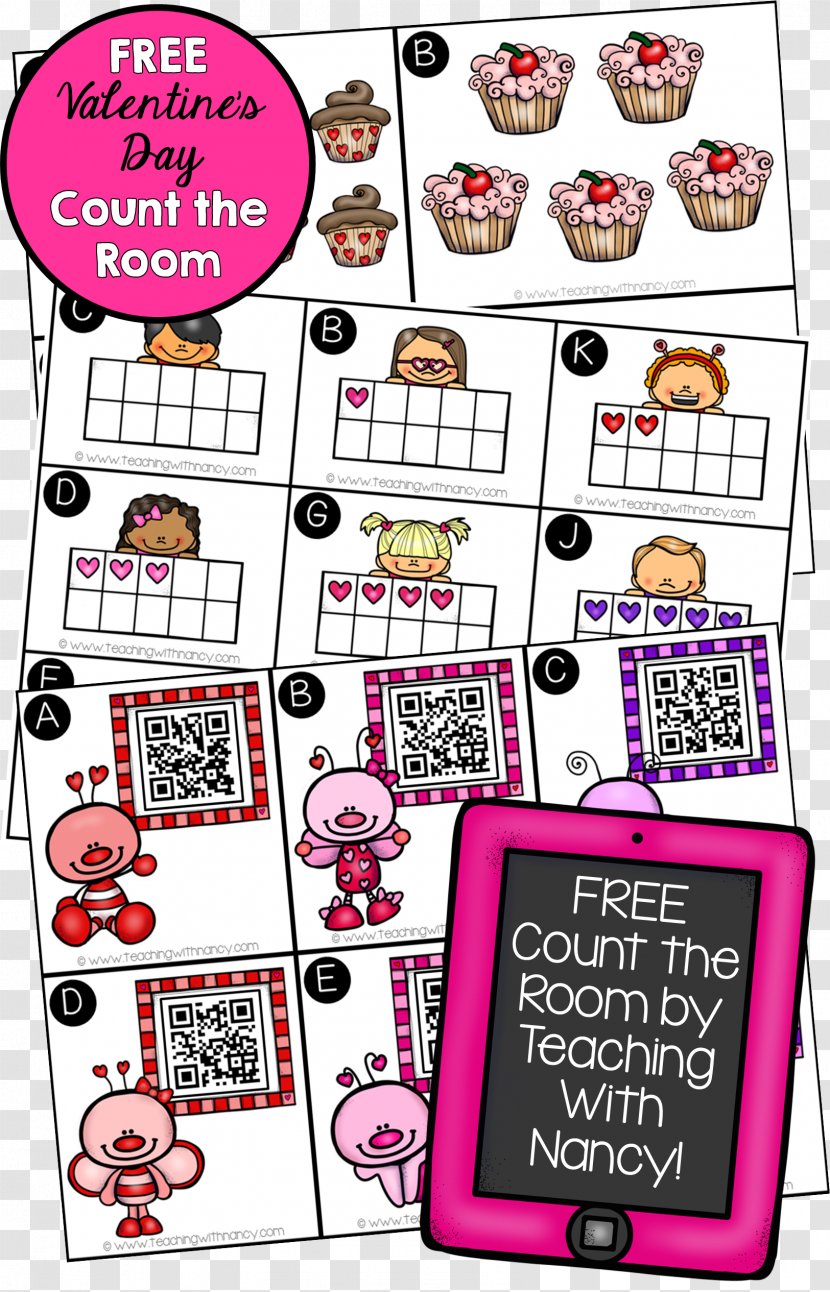 Classroom Mathematics Teacher Elementary School Worksheet - Valentine S Day - Activity Room Transparent PNG