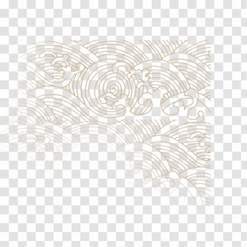 White Black Pattern - Wave Transparent PNG