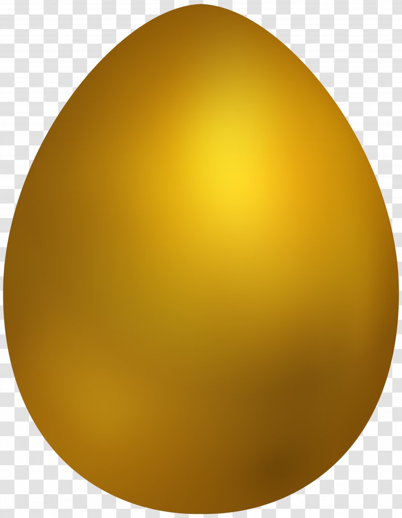 Yellow Sphere Egg - Golden Cliparts Transparent PNG