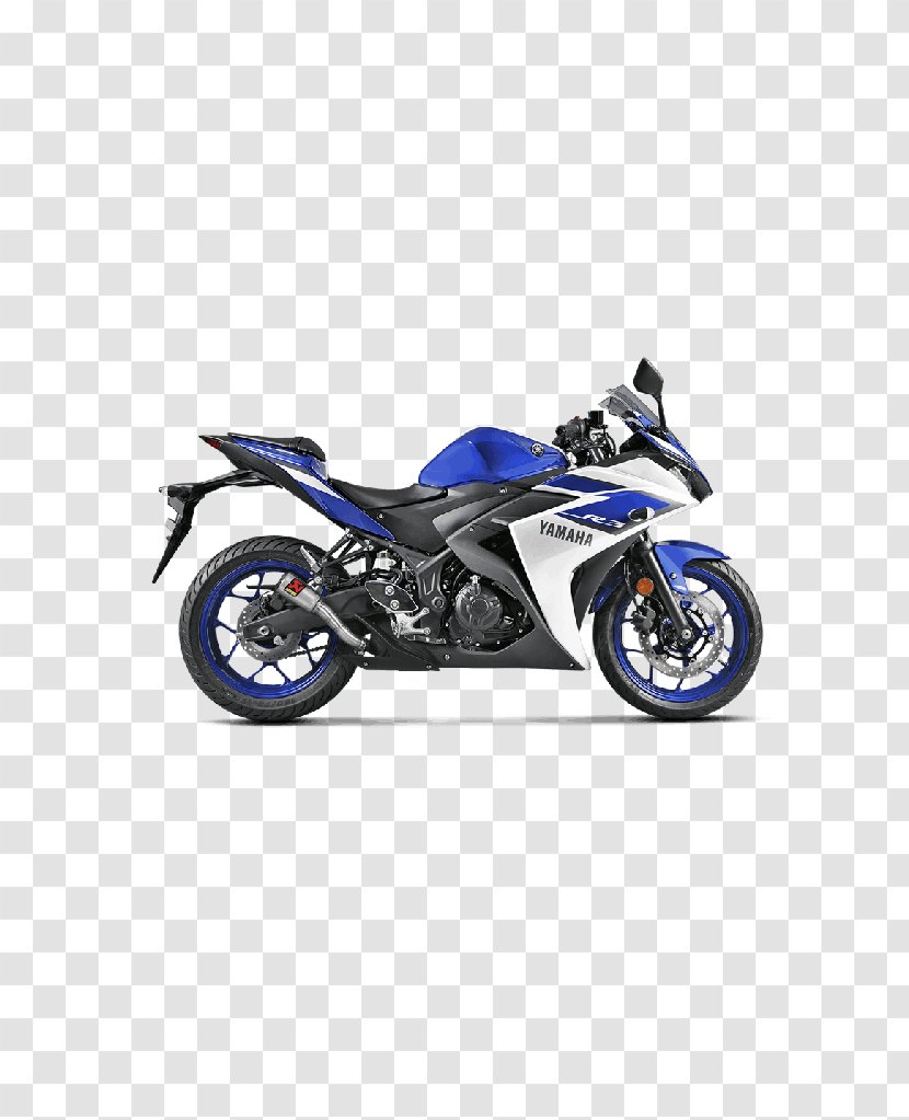 Yamaha YZF-R3 Exhaust System YZF-R1 Motor Company Akrapovič - Motorcycle Transparent PNG
