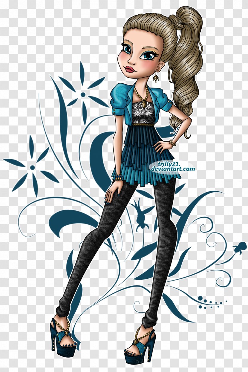 Monster High Fashion Illustration Doll High-heeled Shoe - Frame - Jeans Creative Transparent PNG