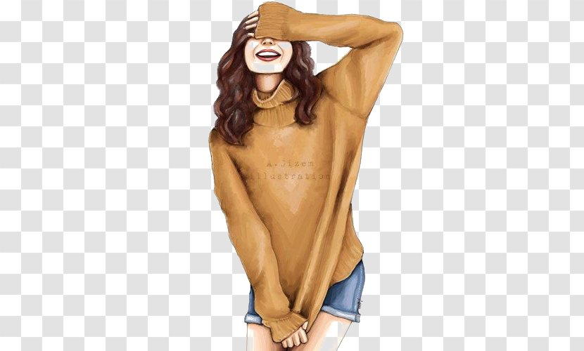 Autumn And Winter Outfit - Cartoon - Watercolor Transparent PNG