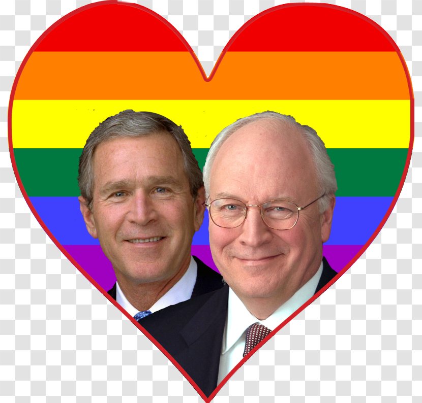 George W. Bush Dick Cheney Vice President Of The United States Valentine's Day - Cartoon Transparent PNG