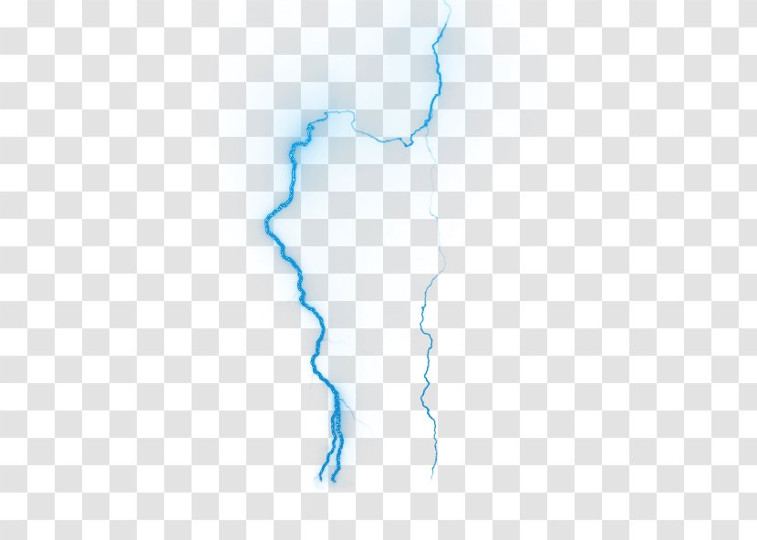 Water Sky Font - Blue - Thunder Transparent PNG