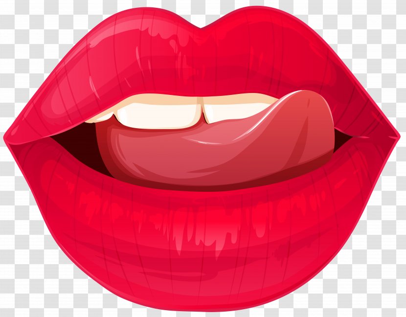 Lip Kiss Clip Art - Smile - Tongue Transparent PNG