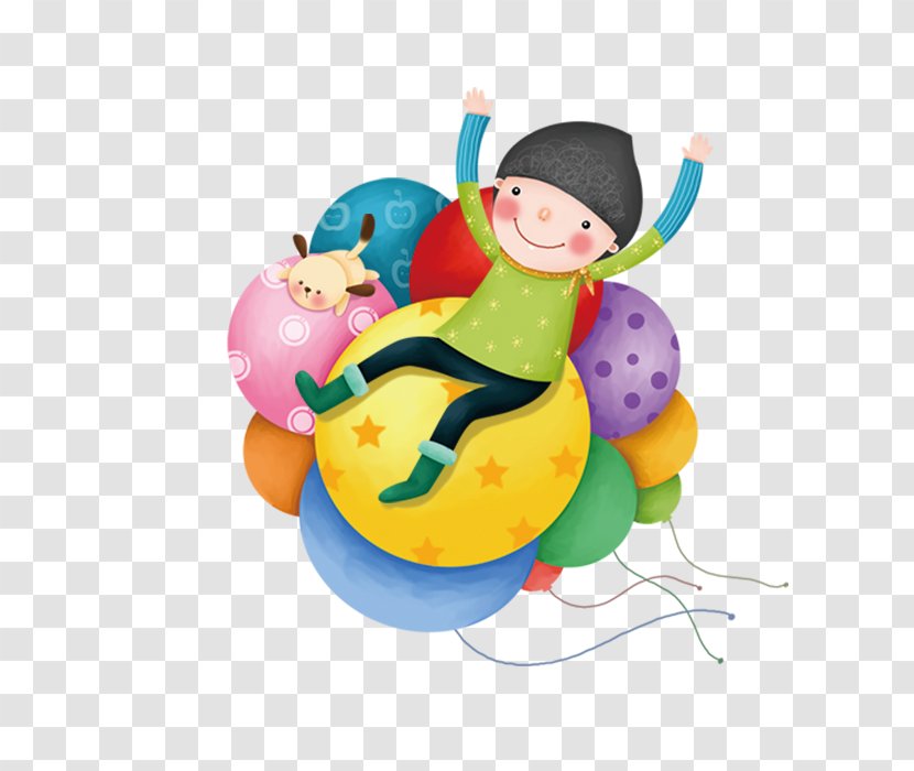 The Balloon Drawing - Toy - Cartoon Balloons Transparent PNG