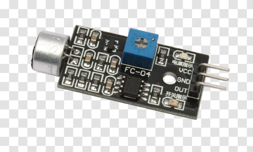 Microcontroller Electronics Sensor Sound Anti-theft System - Electrical Switches - Electronic Education Transparent PNG