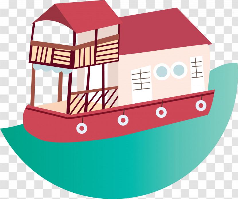 Houseboat Building House Transparent PNG