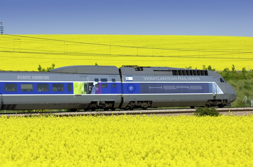 Paris Train TGV Rail Transport Eurostar - Track Transparent PNG