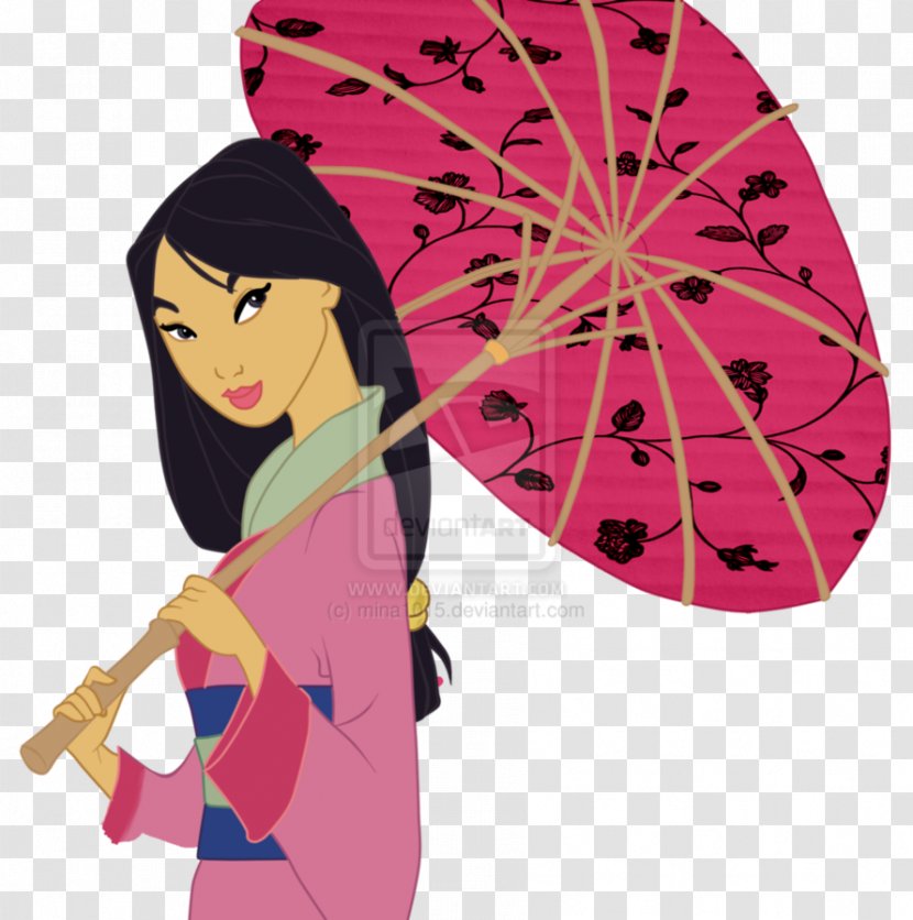 Line Art Graphic Design - Mulan Transparent PNG