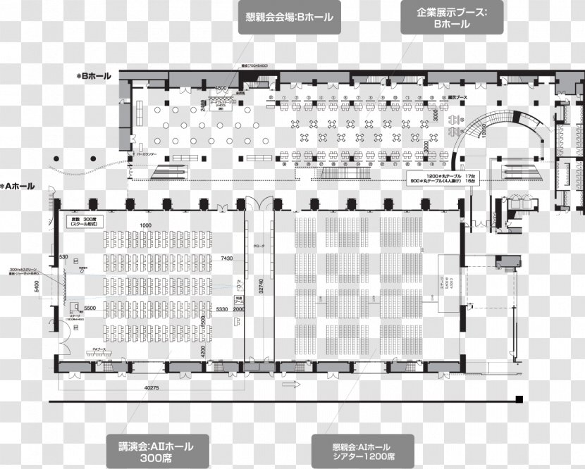ATC Hall - Area - Asia-Pacific Trade Center Seat Floor Plan B HallExhibition Transparent PNG