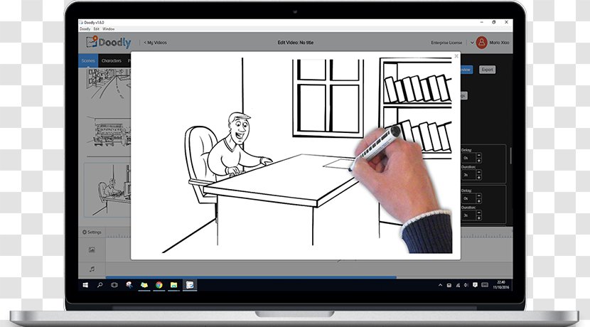Doodle Computer Monitors Video Dry-Erase Boards - Digital Data - Whiteboard Doodles Transparent PNG