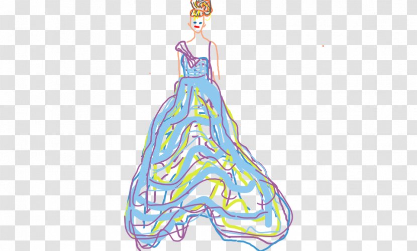 Costume Design Dress Gown - Sketch Transparent PNG