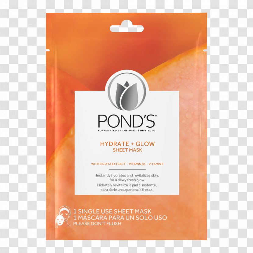 Pond's Mask Skin Care Facial Hydrate - Cold Cream Transparent PNG