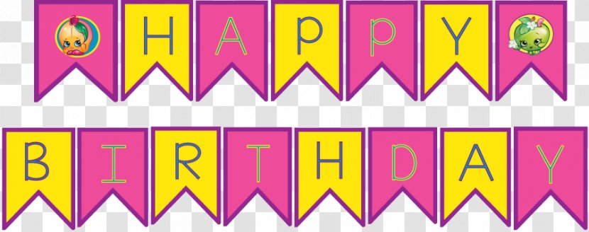 Birthday Party Banner Wish Shopkins - Logo Transparent PNG