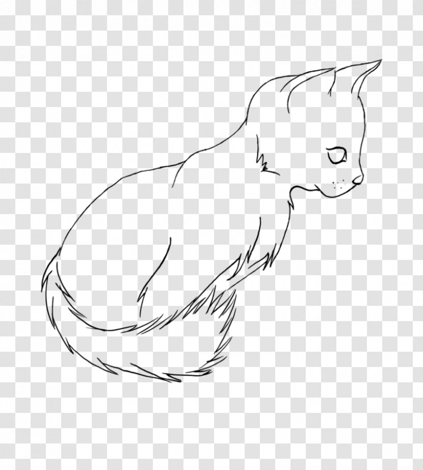 Whiskers Domestic Short-haired Cat Sketch Paw - Frame - Line Transparent PNG