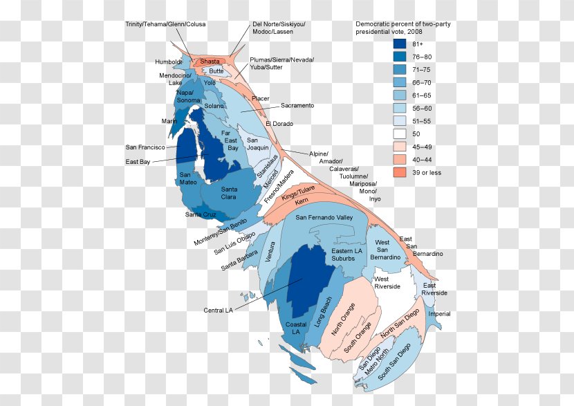 United States Presidential Election In California, 2016 US Politics Geography - Voting Transparent PNG