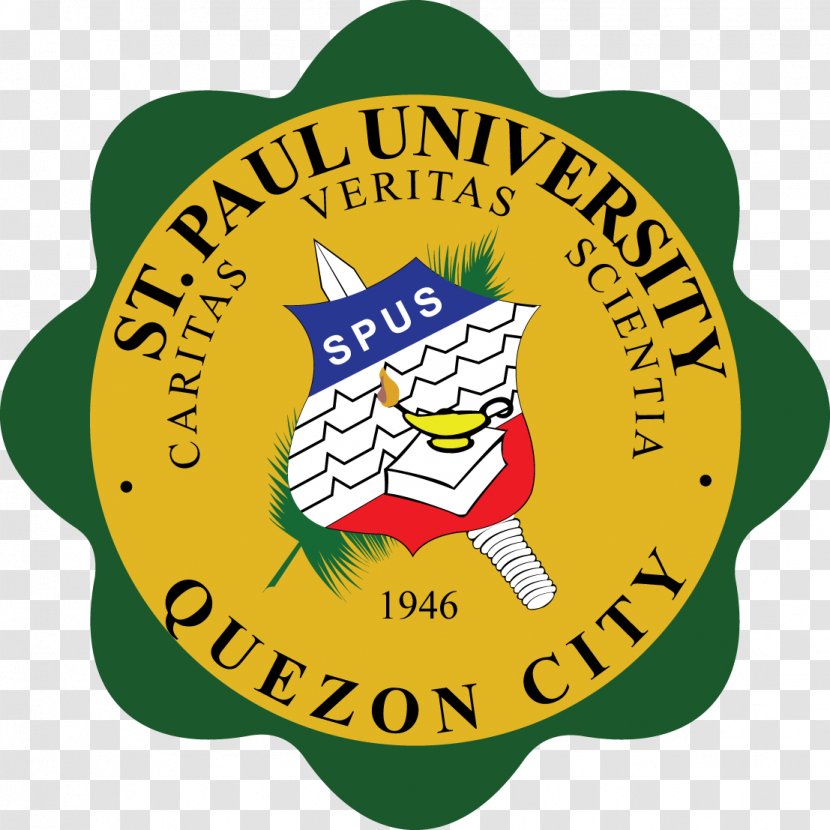 St. Paul University Quezon City Manila Saint Surigao Philippines Logo - Yellow - Vigan Transparent PNG