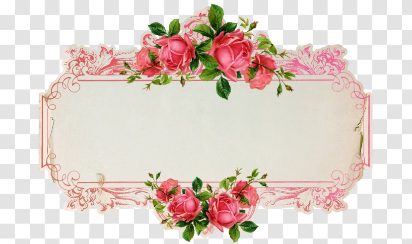 Paper Label Rose Sticker Flower Transparent PNG