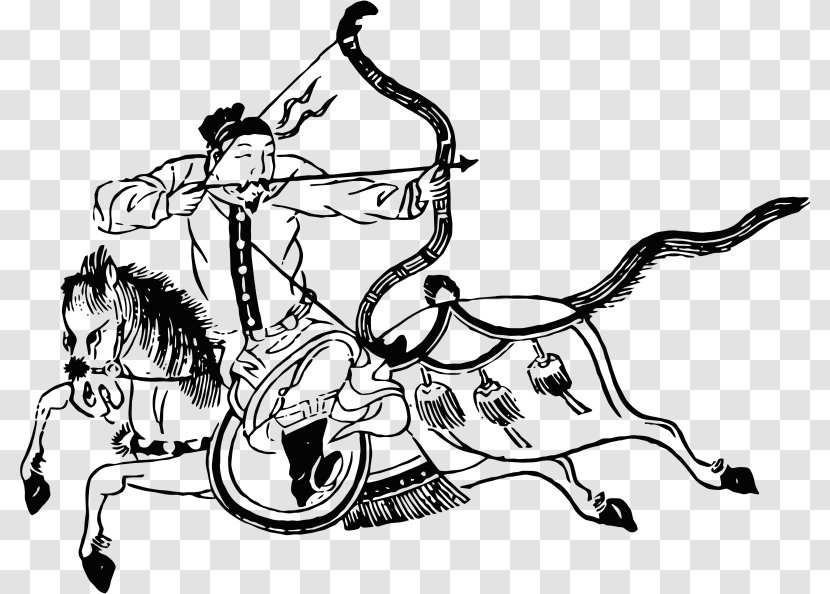 China Mounted Archery Clip Art - Frame - Bow Arrow Transparent PNG
