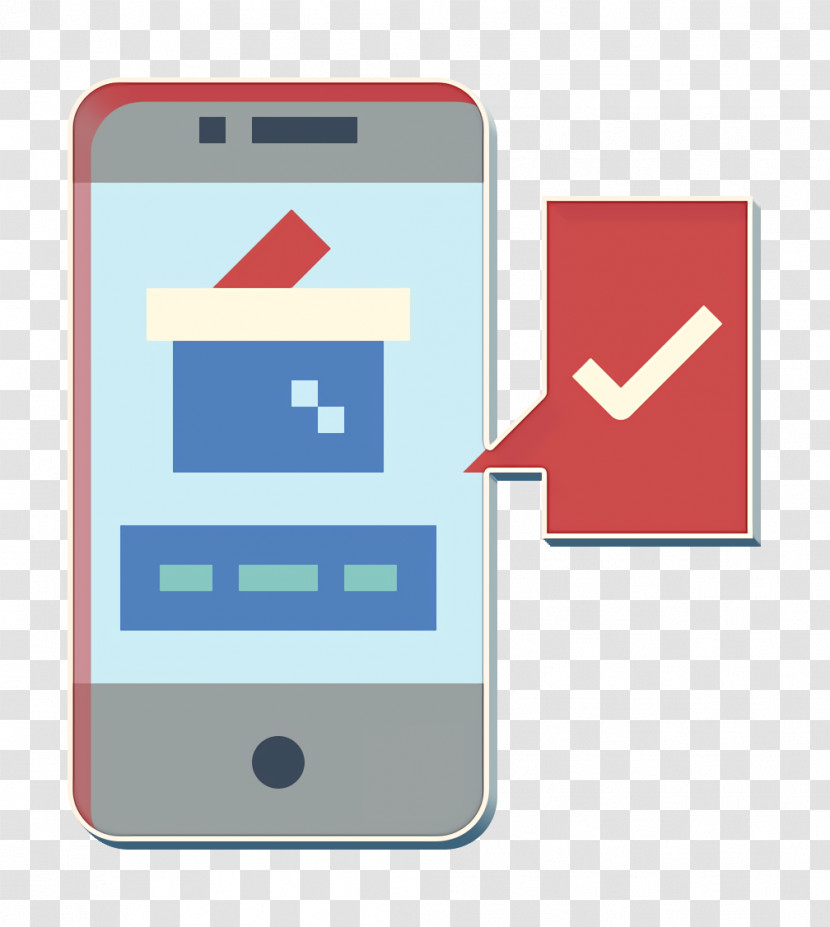 Online Voting Icon Smartphone Icon Election Icon Transparent PNG