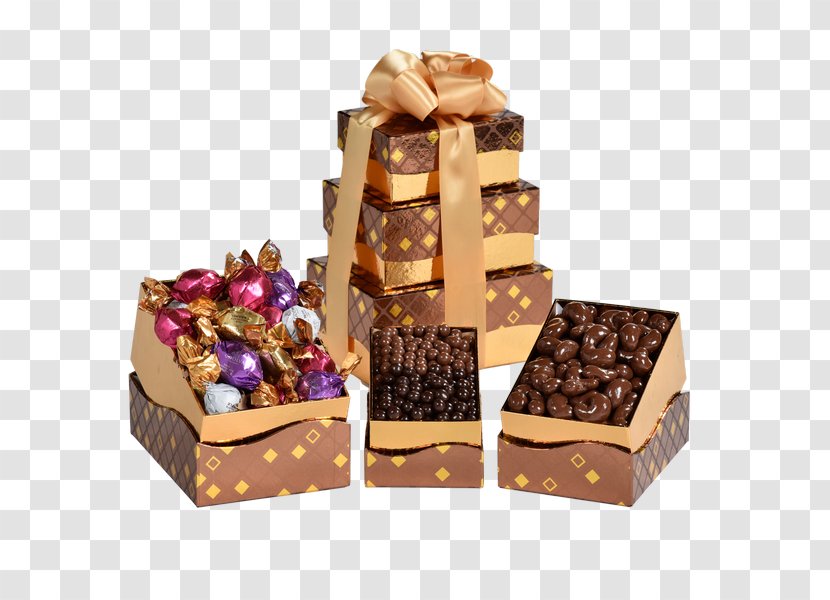 Fudge Food Gift Baskets Chocolate Truffle Praline - Confectionery Transparent PNG