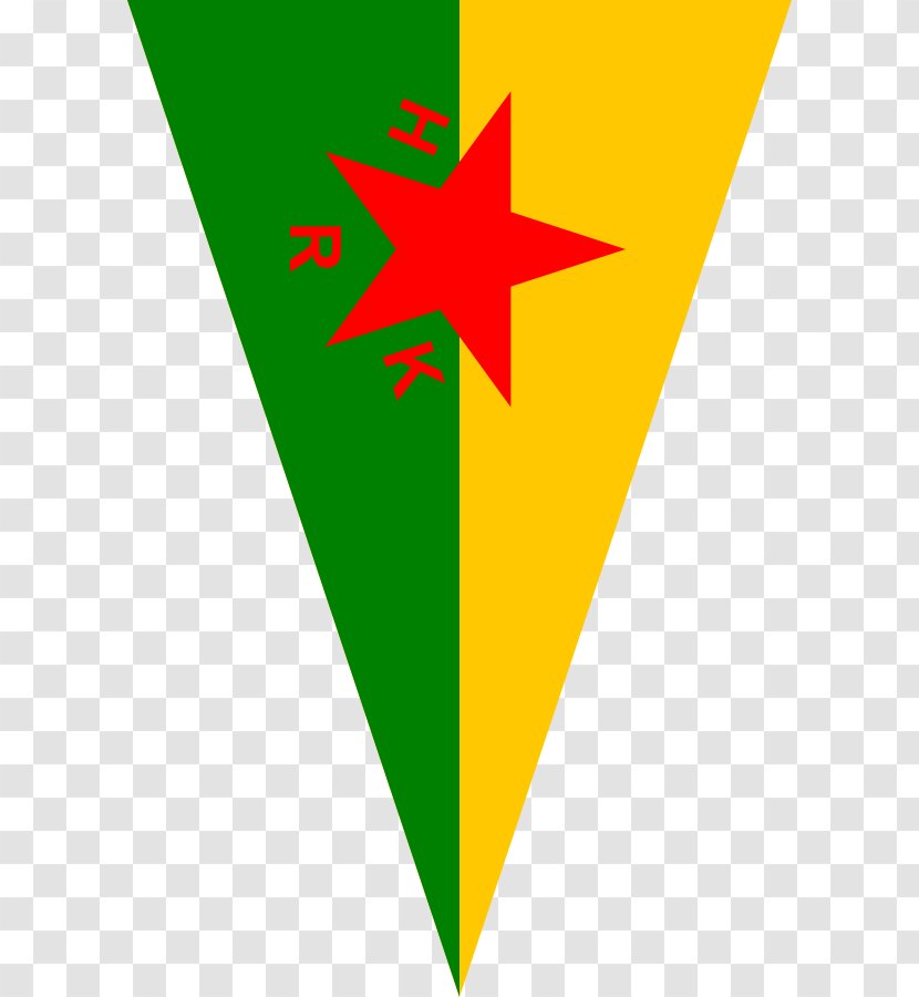Kurdistan Workers' Party Democratic Federation Of Northern Syria Flag Kurdish Region. Western Asia. - Triangle Transparent PNG