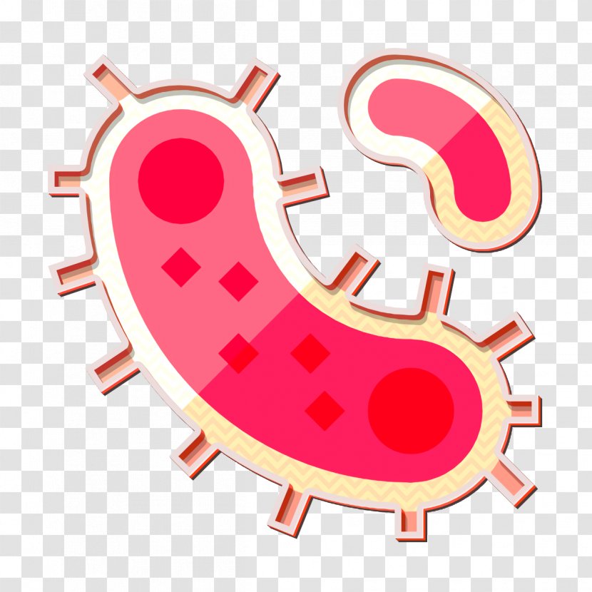 Biology Icon Bacteria Virus - Sticker Transparent PNG