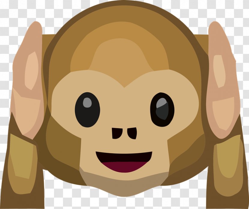 Three Wise Monkeys Emoji The Evil Monkey See, Do - Motto Transparent PNG