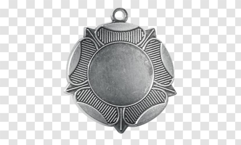 Silver Medal Locket - Pendant - Shiny Swimming Ring Transparent PNG