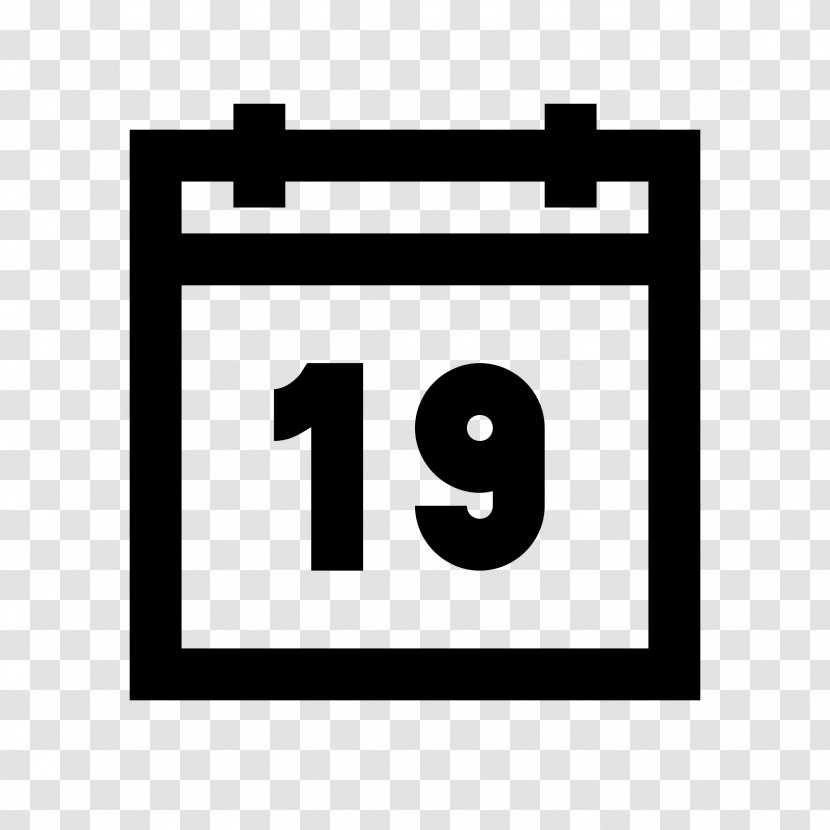 Calendar Date Day - Black - Calender Icon Transparent PNG
