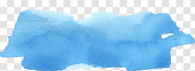 Sky Blue Light Watercolor Painting - Electric Transparent PNG