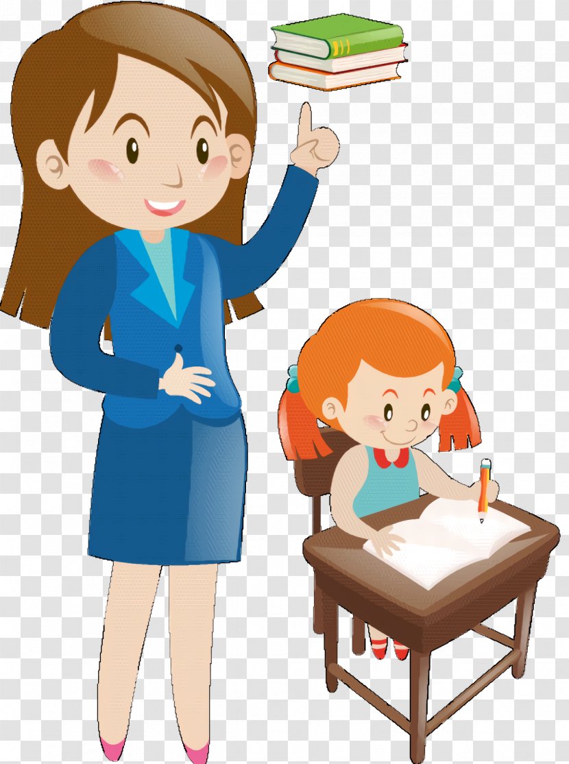 School Child - Teacher - Sharing Transparent PNG