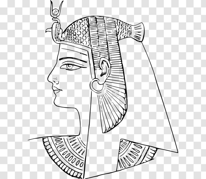 Ancient Egypt Coloring Book Plagues Of Egyptians Cleopatra - Heart Transparent PNG