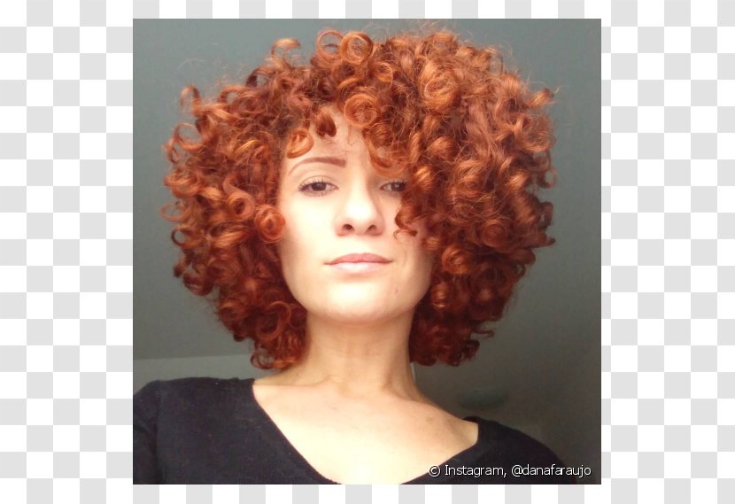 Brown Hair Red Coloring Jheri Curl Transparent PNG