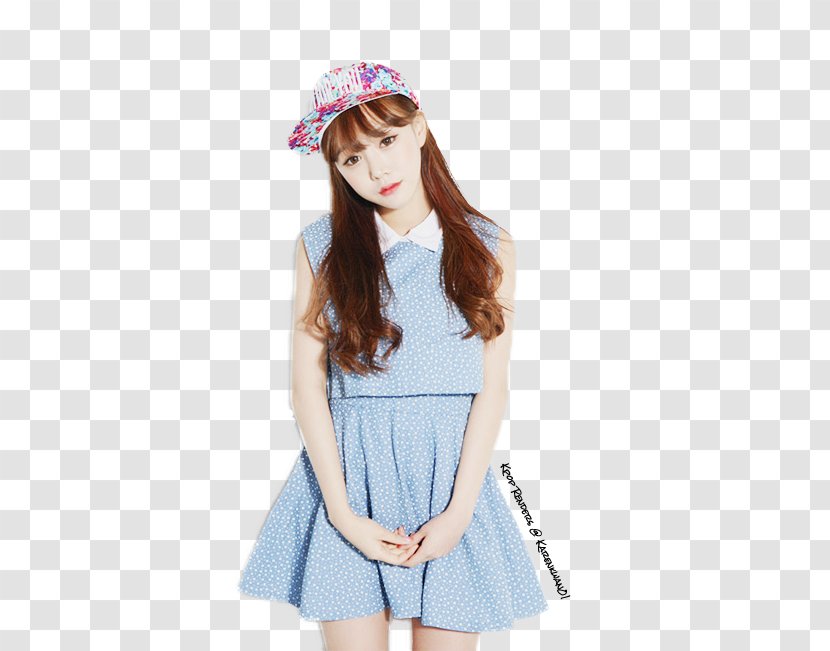Tartan Shoulder Sleeve Polka Dot Skirt - Flower - Onet Kpop Classic Transparent PNG