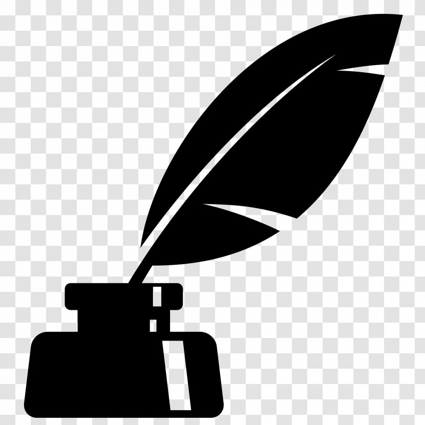 Quill Inkwell Clip Art - Monochrome Photography - Writer Transparent PNG