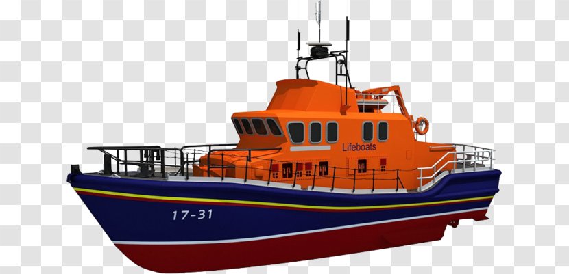 Severn-class Lifeboat Clip Art Royal National Institution - Diving Support Vessel - Pilot Boat Transparent PNG