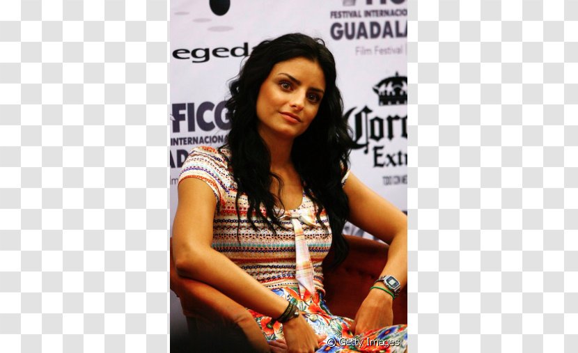 Aislinn Derbez Hairstyle Actor Black Hair - Watercolor - Model Transparent PNG